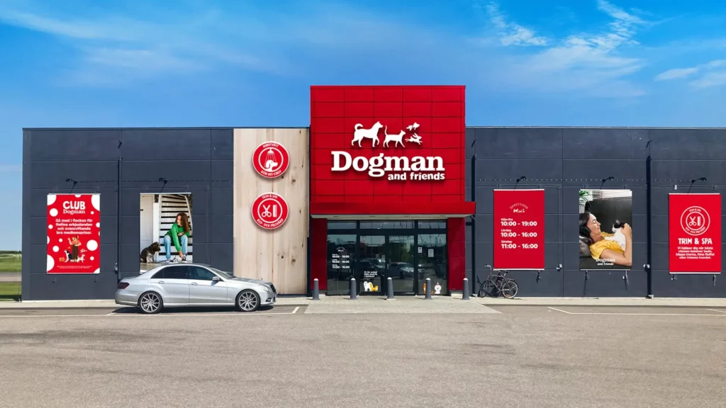 Entre till en Dogman affär.