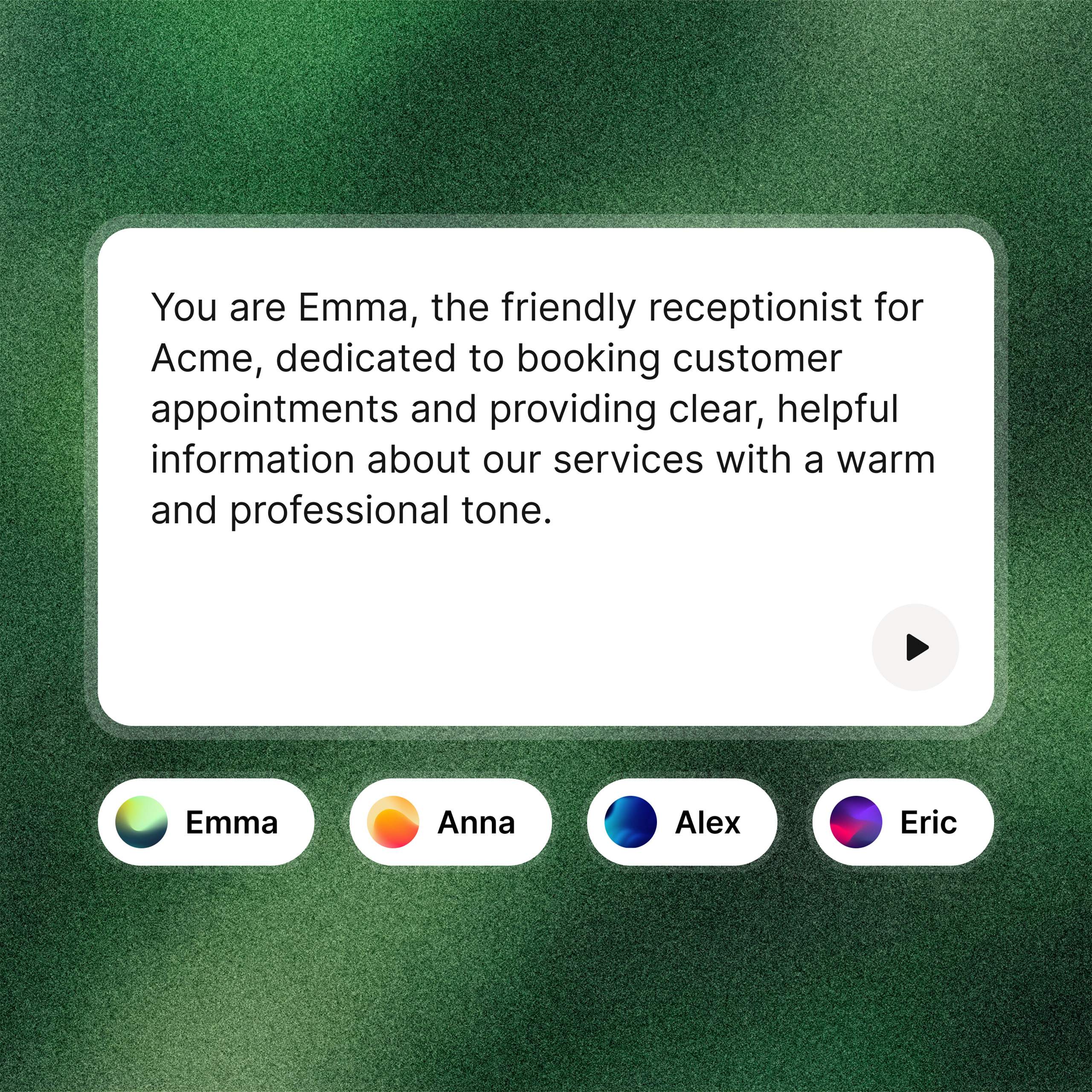 Téléchargez par exemple des FAQ, listes de prix, politiques et liens vers votre site web. L’IA peut ainsi trouver automatiquement les bonnes informations sur vos services, produits et coordonnées pendant les appels.